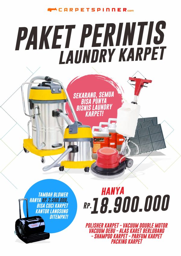 Paket Laundry Karpet Perintis, Hanya Rp. 18.900.000! carpetspinner.com