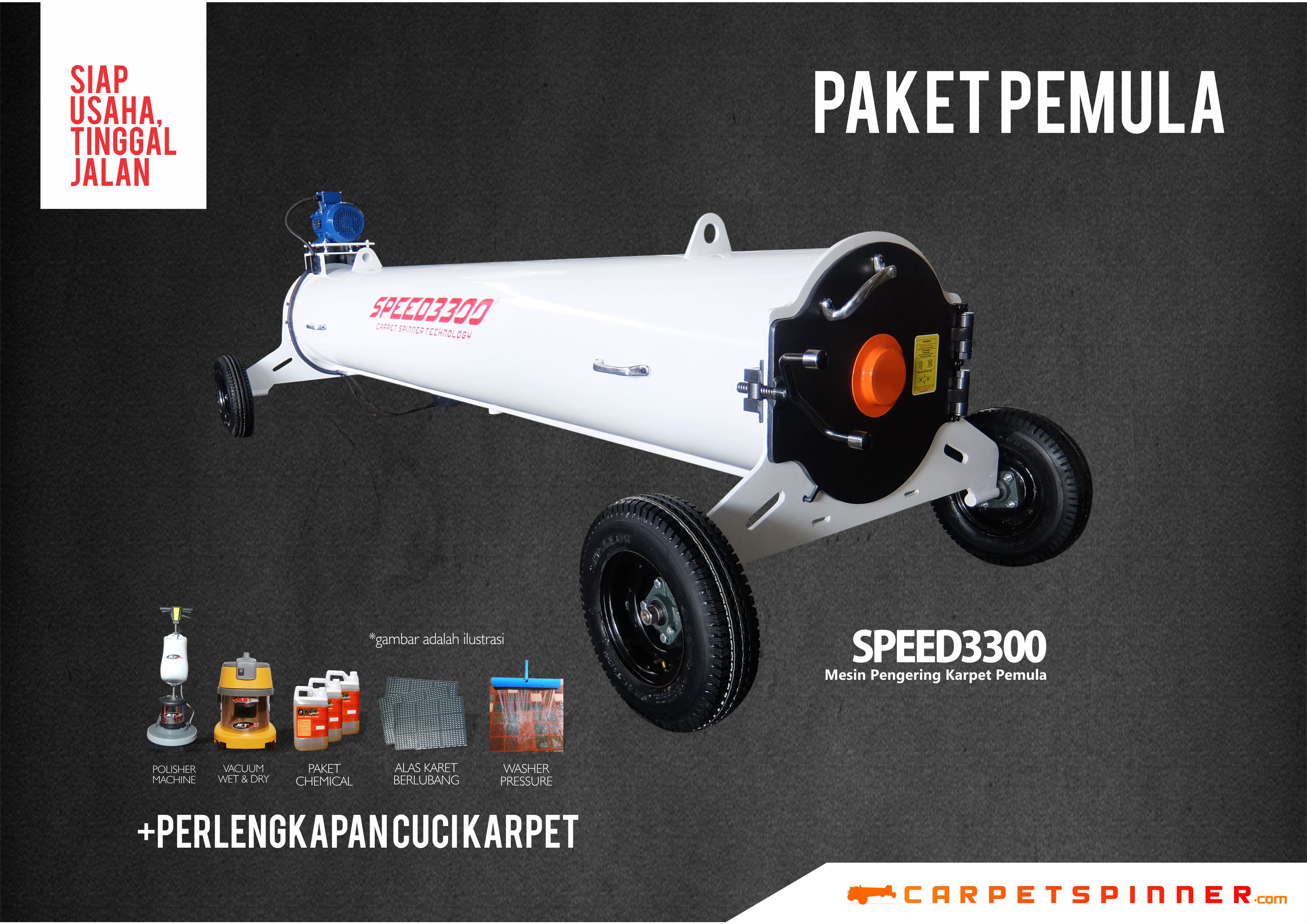 SPEED3300 CARPET SPINNER